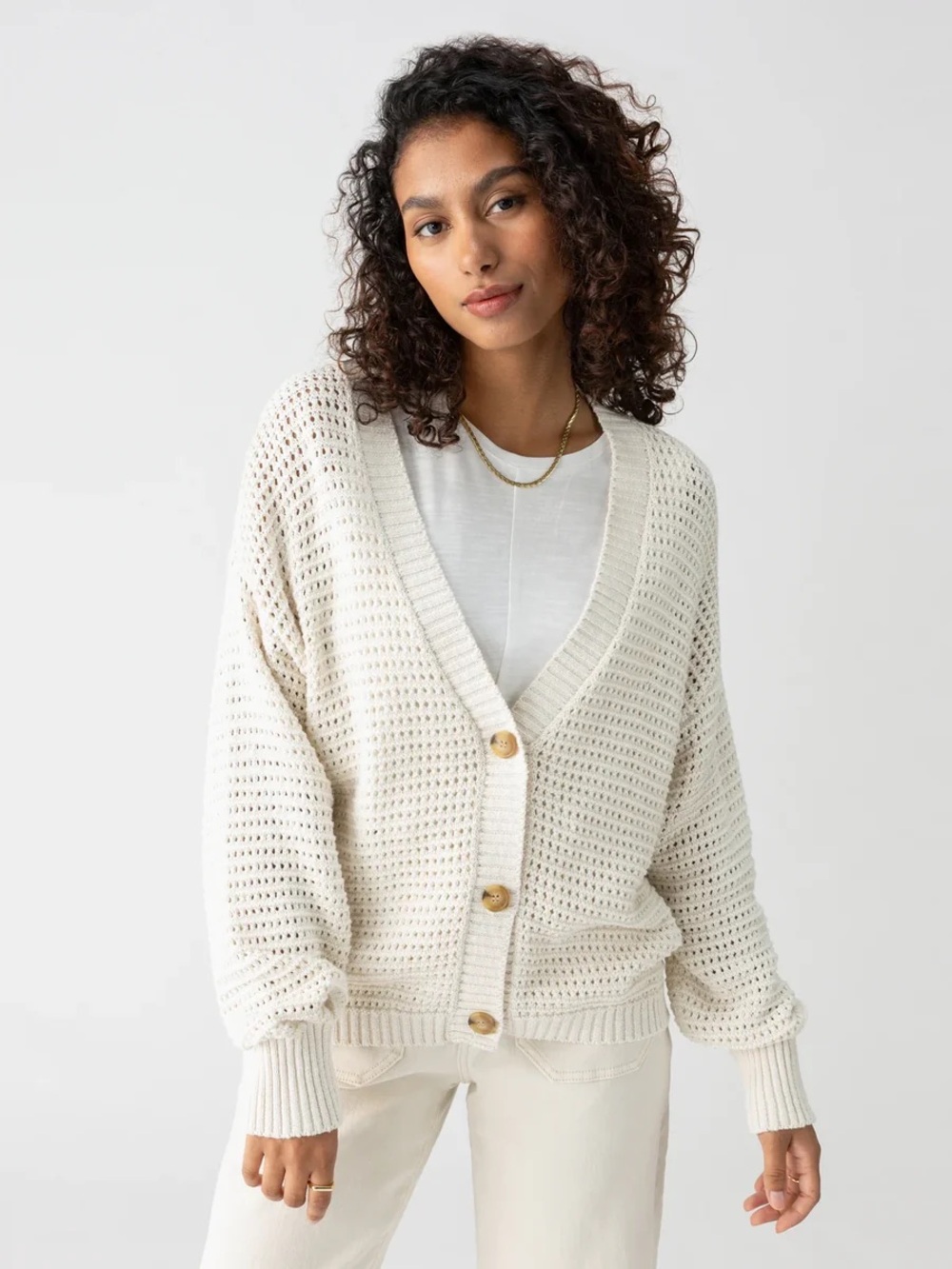 Sanctuary “Falling For Fall” Cardigan in Chalk Size Medium NWOT